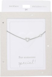 Depesche ketting zilver hartje - Heart of Gold dames sieraad