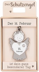 Depesche porte-clés ange gardien 16 février cadeau porte-bonheur