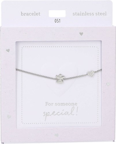 Depesche armband zilver Heart of Gold - Angel - dames sieraad