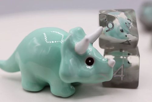 Foam Brain Games set de dés Baby Triceratops multicolore