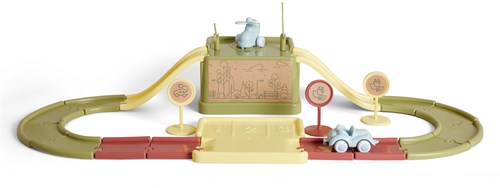 Viking Toys Ecoline - Stratenset met laadstation