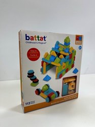 Bristle Blocks bouwblokken starterset - 112 stuks in doos - kleurrijk constructiespeelgoed