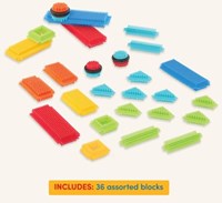 Bristle Blocks bouwblokken set - 36 stuks in doos - kleurrijk constructiespeelgoed-2