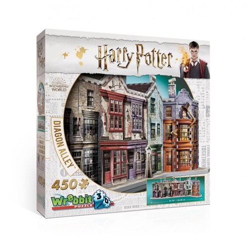 Wrebbit 3D Harry Potter puzzel Diagon Alley 450 stukjes 3D