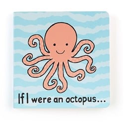 Jellycat kinderboek octopus - voelboek 15x2x15cm