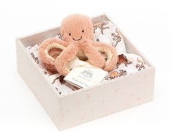 Jellycat knuffel Odell Octopus cadeau set - 18cm - multicolor