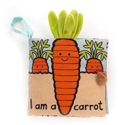 Jellycat Boek Wortel - 4x15x16cm
