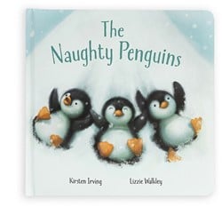 Jellycat Boek De Stoute Pinguïns - 2x21x21cm