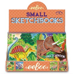 eeBoo Klein schetsboek Assortiment Dino (24 stuks)