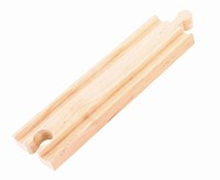 BigJigs rails en bois droites moyennes pour circuit train 4 pièces-2