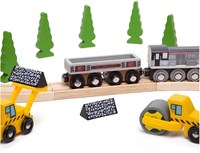 BigJigs kolenwagon speelgoed trein - multicolor - houten wagon-2