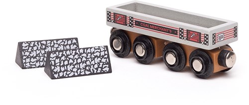 BigJigs kolenwagon speelgoed trein - multicolor - houten wagon-3