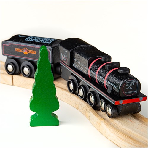 BigJigs houten stoomlocomotief trein - Black 5 - speelgoedtrein-3