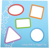 BigJigs vormen sorteerdoos hout kubus - educatief speelgoed 6-delig-3