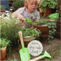 BigJigs outils de jardin bois-acier - set jouet enfant 3 pièces-3