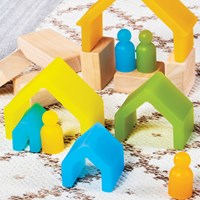 Guidecraft Discovery People - Natural - 16 pc. set 5