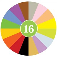 Crayon Rocks waskrijtjes rood fluwelen zakje - 16 kleuren ergonomisch-3
