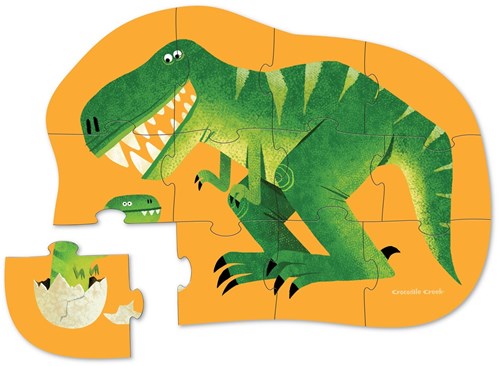 Crocodile Creek mini puzzel Net Uitgekomen - 12 stukjes-2