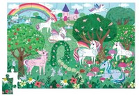 Crocodile Creek Puzzle boîte métal - 50 pièces - Rêve de licorne-2