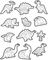 Crocodile Creek Creativity - Autocollants à colorier - Dinosaures-2