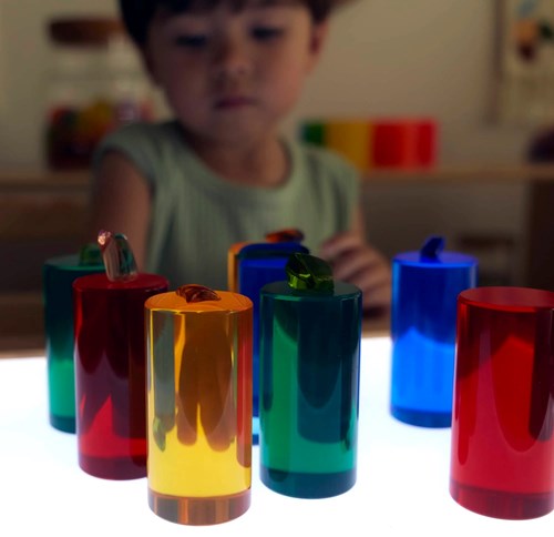 Guidecraft Light and Color Cylinder Set 5