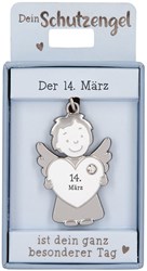 Depesche porte-clés ange gardien 14 mars - porte-bonheur cadeau