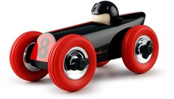 Playforever racewagen Buck Roddie - vintage speelgoedauto rood zwart