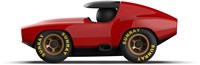 Playforever auto Leadbelly Vincent rood - speelgoedauto design-3