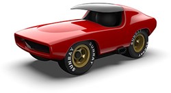 Playforever auto Leadbelly Vincent rood - speelgoedauto design