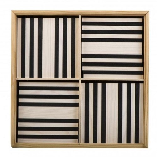 Kapla Kapla - 100 BLACK & WHITE CASE : 50 black & 50 white planks
