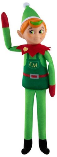 Elf On The Shelf poupée peluche de Noël Elf Mate Cobbler aux yeux verts