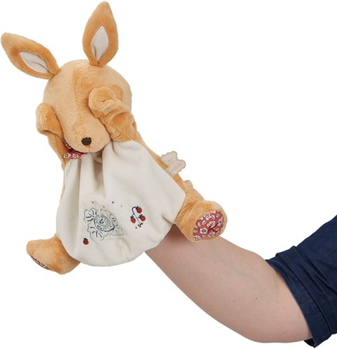 Kaloo handpop konijn - knuffel pop voor kinderen - multicolor-2