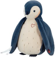 Kaloo peluche pingouin bleu avec bruit blanc et enregistreur
