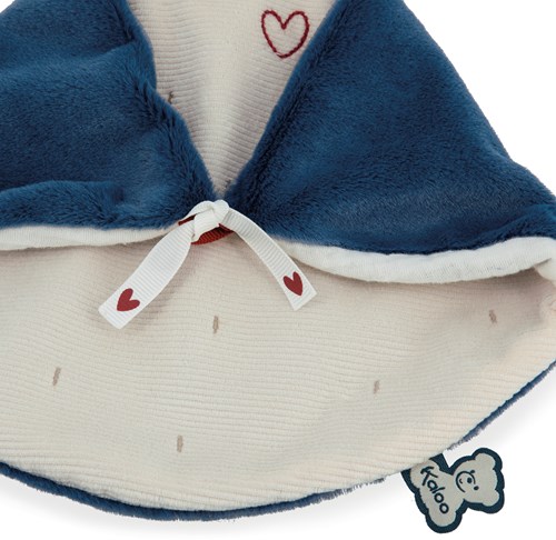 Kaloo knuffeldoek pinguïn blauw - Complices baby comfortdoek-3