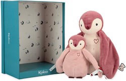 Kaloo peluche pingouin rose - Complices duo coffret cadeau