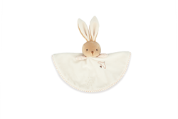 Kaloo knuffeldoekje konijn crème - zachte baby knuffel van gerecycled materiaal