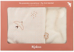 Kaloo couverture bébé crème - Première couverture douce pour bébé