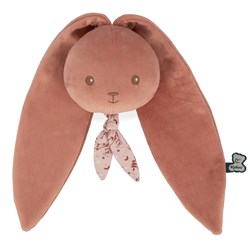Kaloo knuffel konijn muziekdoos terracotta - baby speelgoed gerecycled