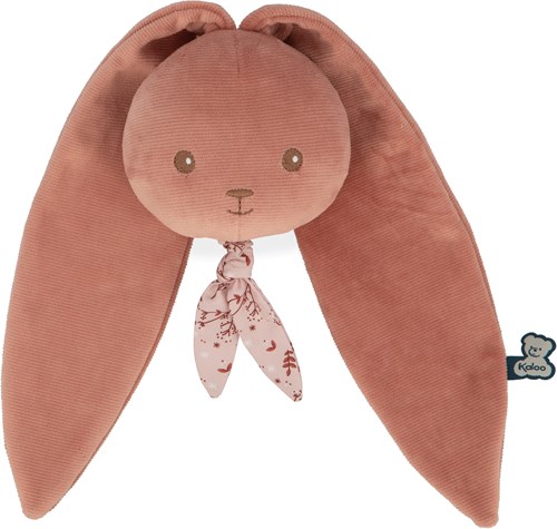 Kaloo peluche lapin boîte à musique terracotta - jouet bébé recyclé