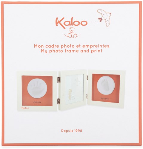 Kaloo cadre photo bébé empreinte main pied bois décoration-2