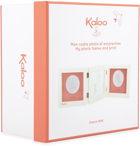 Kaloo cadre photo bébé empreinte main pied bois décoration-3