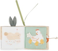 Kaloo livre doudou âne - livre bébé tissu aventure à la ferme-3