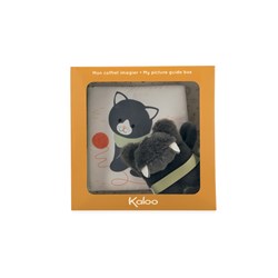 Kaloo knuffelboekje kat - stoffen babyboek met pluche Chamallow