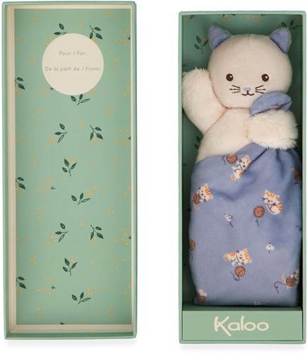 Kaloo doudou chat lilas - jouet bébé durable cadeau naissance