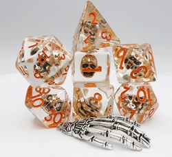 Foam Brain Games dobbelstenen set - Laughing Skull RPG - multicolor