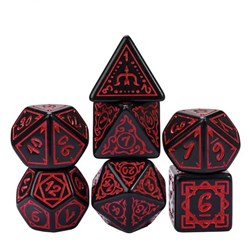 Foam Brain Games dés Cryptic Knots Dried Blood pour jeux de rôle RPG