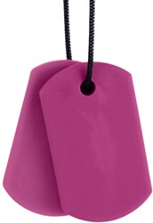 Ark Therapeutics bijou à mâcher jouet Chew Tags magenta plastique