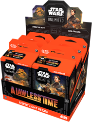 Asmodee Star Wars Unlimited jeu de cartes A Lawless Time Display Decks 6 pièces