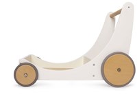 Kinderfeets Chariot de rangement et marcheur en bois 2-en-1 - Blanc-3