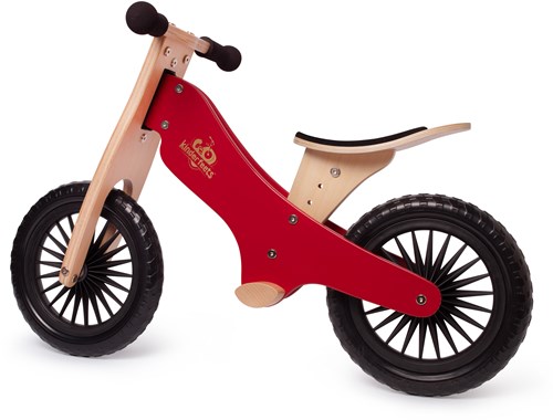 Kinderfeets vélo d'équilibre en bois à partir de 2 ans - Rouge-2
